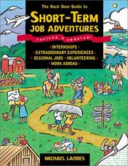 Cover of: The Back Door Guide to Short-Term Job Adventures  by Michael Landes