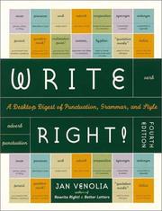 Cover of: Write right! by Jan Venolia