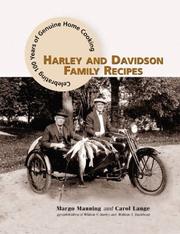 Cover of: Harley and Davidson Family Recipes by Margo Manning, Carol Lange