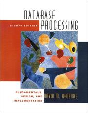 Cover of: Database Processing: Fundamentals, Design and Implementation (8th Edition)