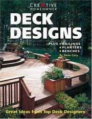Cover of: Deck Designs: Plus Railings, Planters, Benches