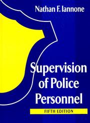 Cover of: Supervision of police personnel