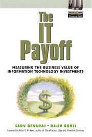 Cover of: The IT Payoff | Sarvanan Devaraj