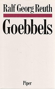Cover of: Goebbels by Ralf Georg Reuth