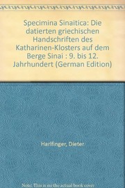 Specimina Sinaitica by Dieter Harlfinger