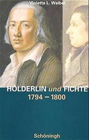 Cover of: Hölderlin und Fichte, 1794-1800