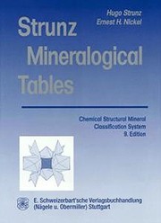 Cover of: Strunz mineralogical tables by Hugo Strunz