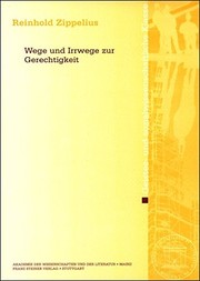 Cover of: Wege und Irrwege zur Gerechtikeit (Abhandlungen Der Geistes- Und Sozialwissenschaftlichen Klasse (Am-gs)) (German Edition)