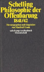 Cover of: Philosophie der Offenbarung by Friedrich Wilhelm Joseph von Schelling
