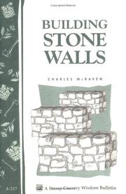 Cover of: Building Stone Walls: Storey Country Wisdom Bulletin A-217 (Storey Country Wisdom Bulletin, a-217)