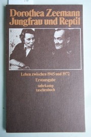 Cover of: Jungfrau und Reptil by Dorothea Zeemann