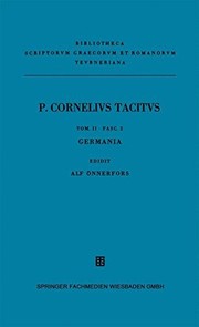 Cover of: P. Cornelii Taciti: Libri Qvi Svpersvnt (German Edition)