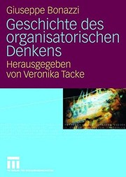 Cover of: Geschichte des organisatorischen Denkens (German Edition)