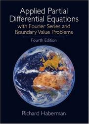 Cover of: Applied partial differential equations by Richard Haberman