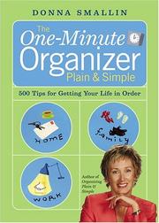 Cover of: The One-Minute Organizer Plain & Simple by Donna Smallin