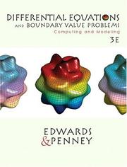 Cover of: Differential equations and boundary value problems by C. H. Edwards