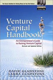 Cover of: Venture Capital Handbook: An Entrepreneur's Guide to Raising Venture Capital Revised