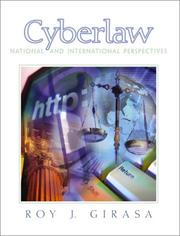 Cover of: Cyberlaw by Rosario J. Girasa, Roy J. Girasa, Roy J. Girasá, Roy J. Girasa, Roy J. Girasá