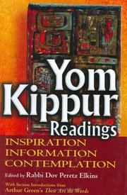 Cover of: Yom Kippur readings by edited by Dov Peretz Elkins.