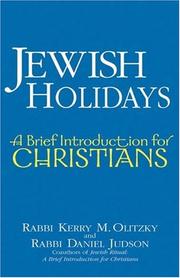Cover of: Jewish Holidays: A Brief Introduction for Christians