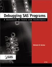 Cover of: Debugging SAS Programs: A Handbook of Tools and Techinques