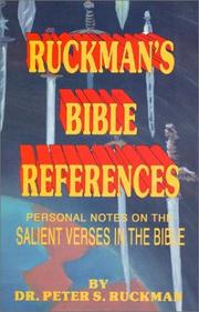 Cover of: Ruckman's Bible references by Dr Peter S. Ruckman