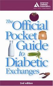 Cover of: The official pocket guide to diabetic exchanges