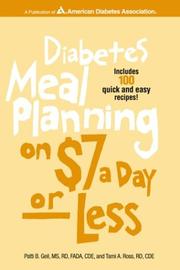 Cover of: Diabetes Meal Planning on $7 a Day -- Or Less! by Patti B. Geil, Tami A. Ross