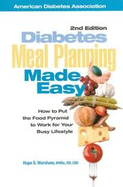 Cover of: Diabetes Meal Planning Made Easy : How to Put the Food Pyramid to Work for Your Busy Lifestyle