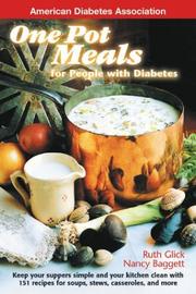 Cover of: One Pot Meals For People With Diabetes by Ruth Glick, Nancy Baggett