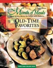 Cover of: Month of Meals: Old-Time Favorites