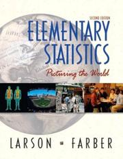 Cover of: Elementary statistics: picturing the world