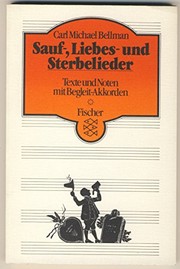 Cover of: Sauf-, Liebes- und Sterbelieder