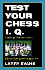 Cover of: Test Your Chess I.Q.