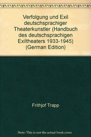 Cover of: Biographisches Lexikon der Theaterkünstler