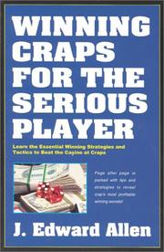 Cover of: Winning craps for the serious player by J. Edward Allen