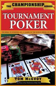 Cover of: Championship Tournament Poker by Tom McEvoy