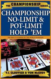 Cover of: Championship no-limit and pot-limit hold'em