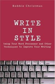 Cover of: Write in Style by Bobbie Christmas