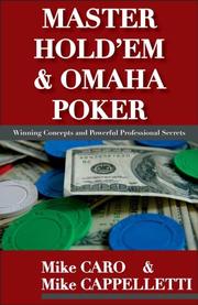 Cover of: Mastering Hold'em and Omaha Poker