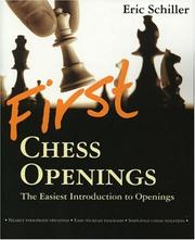 Cover of: First Chess Openings