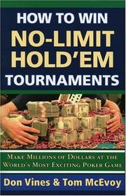 Cover of: How to Win No-Limit Hold'em Tournaments