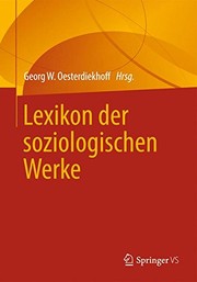 Cover of: Lexikon der soziologischen Werke (German Edition)
