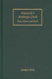 Cover of: Nietzsche's Anthropic Circle by George J. Stack