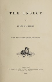 Cover of: L' insecte