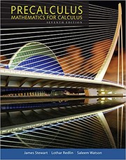 Cover of: Precalculus : mathematics for calculus by 