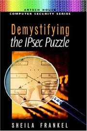 Demystifying the Ipsec Puzzle (Artech House Computer Security Series) by Sheila Frankel