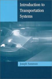 Cover of: Introduction to Transportation Systems (Artech House Its Library) | Joseph Sussman