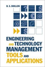 Cover of: Engineering and technology management tools and applications