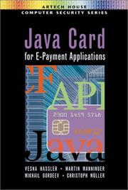 Cover of: Java Card for E-Payment Applications by Vesna Hassler, Martin Manninger, Mikhail Gordeev, Christoph Muller